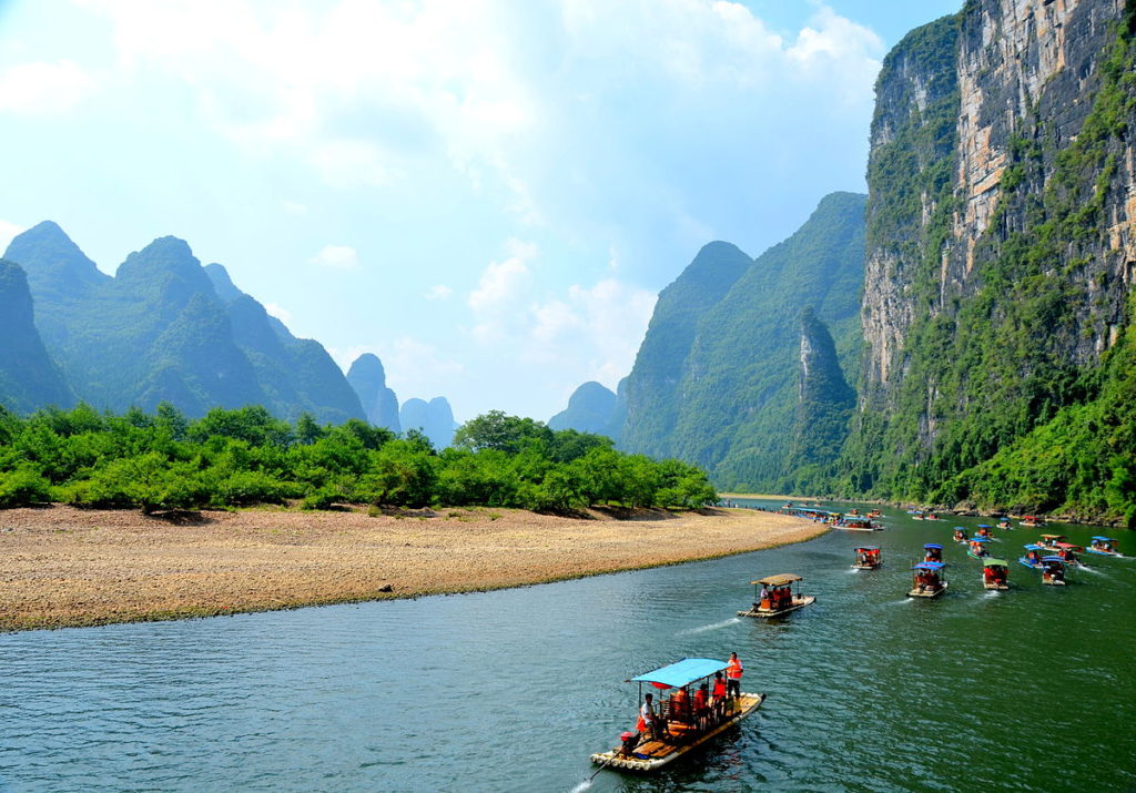 The Live River and some boats.