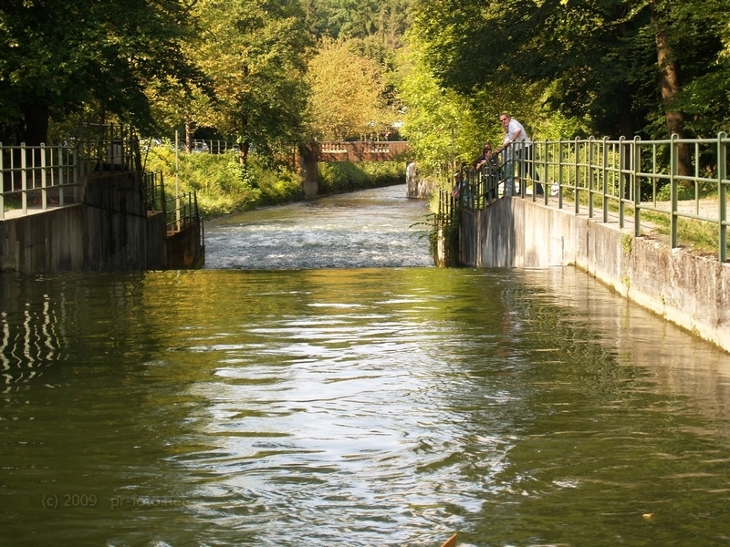Riverside in Munich, Germany