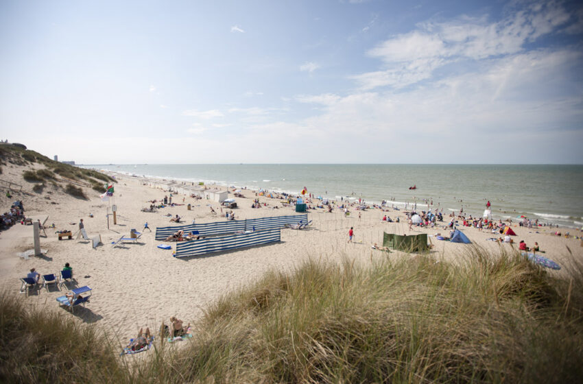 Bredene Beach, West Flanders, Belgium