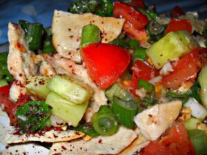 Traditional Malian Food, Fattoush Salad